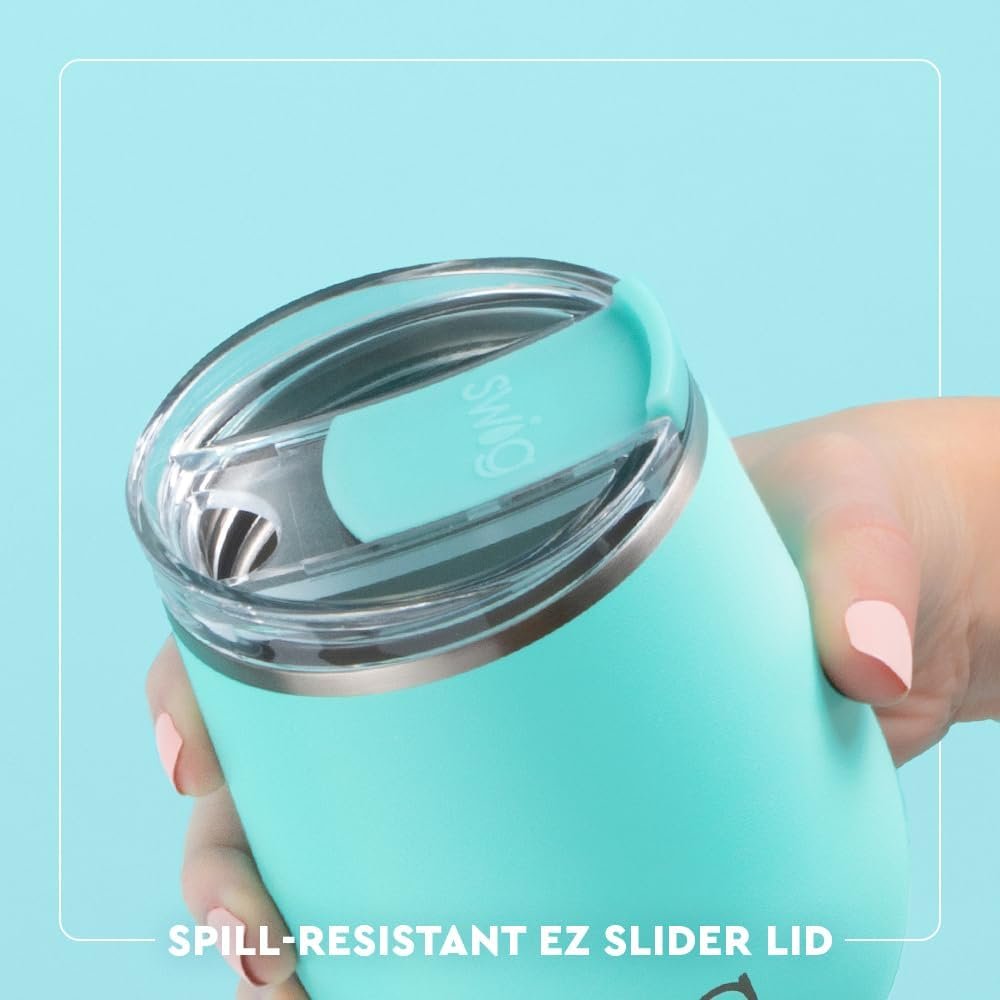 12oz Triple Insulated Stainless Steel Wine Tumbler with Lid - Counting Sheep - Image 3
