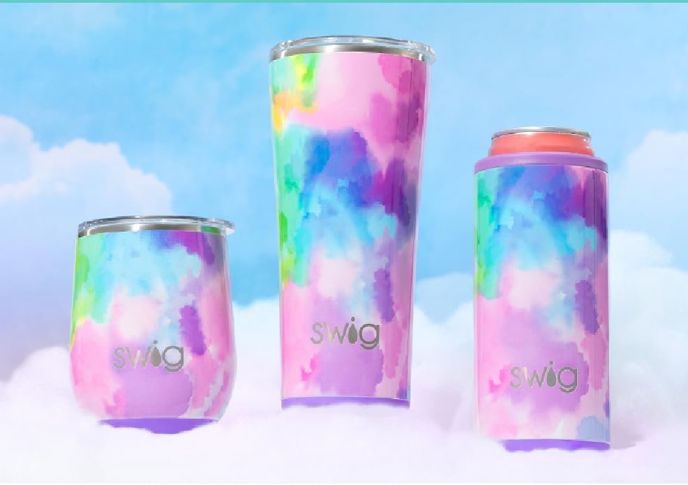 12oz Triple Insulated Stainless Steel Wine Tumbler with Lid – Cloud Nine - Image 2