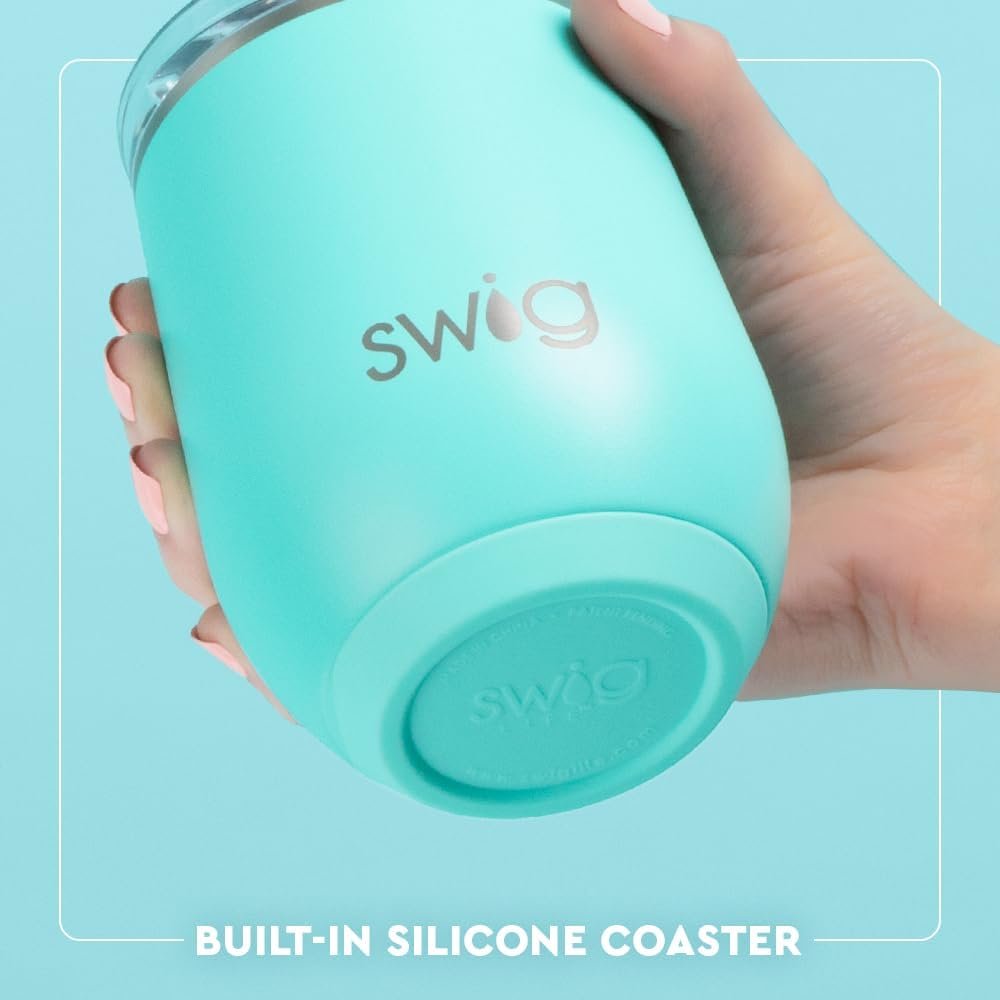 12oz Triple Insulated Stainless Steel Wine Tumbler with Lid - Counting Sheep - Image 2