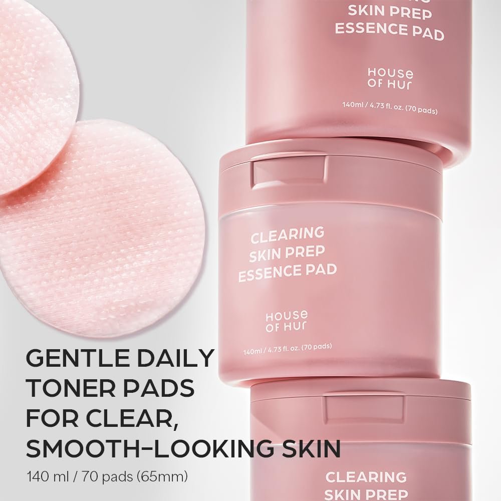 Clearing Skin Prep Essence Pads – AHA BHA PHA Exfoliating Toner Pads, 70 Pads (140ml) - Image 5