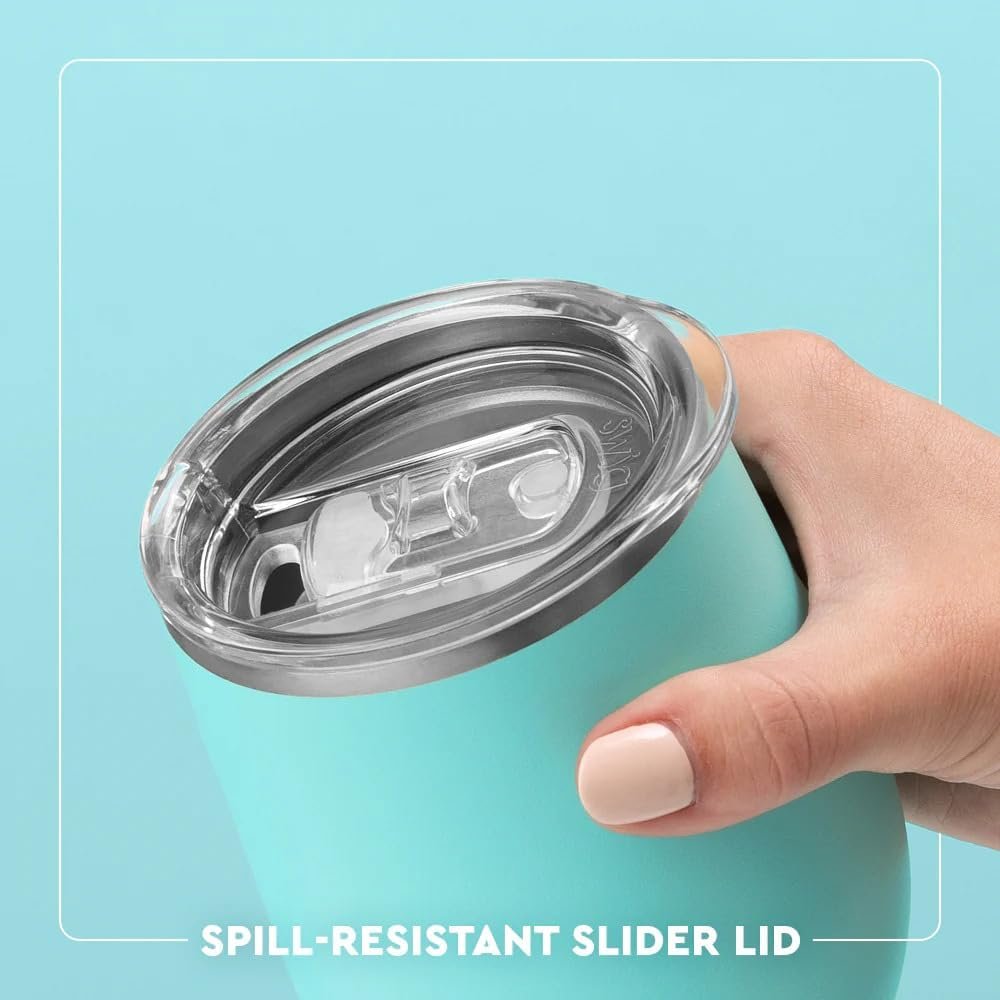 12oz Triple Insulated Stainless Steel Wine Tumbler with Lid – Cloud Nine - Image 3