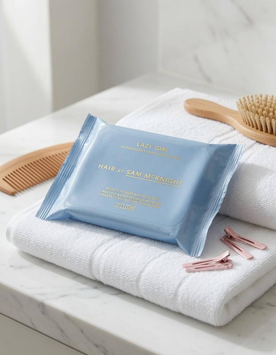 HAIR BY SAM MCKNIGHT Lazy Girl Biodegradable Hair Cleanse Cloths - Image 4